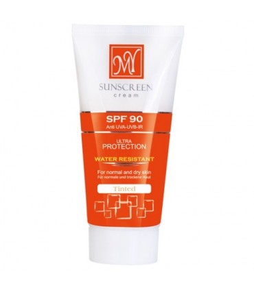 کرم ضد آفتاب SPF90 کرم پودری رنگی مای 50 میل