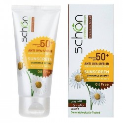 کرم ضد آفتاب +SPF50 مخصوص پوست چرب رنگ بژ شون 50 میل 