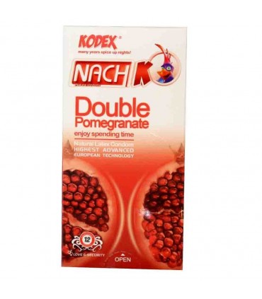کاندوم تنگ کننده و روان کننده مدل Double Pomegranate کدکس بسته 12 عددی
