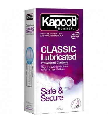 کاندوم کلاسیک مدل Classic Lubricated کاپوت بسته 12 عددی