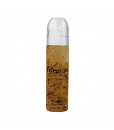 بادی اسپلش مردانه رایحه Silver Scent مدل Telegram اسکلاره 230 میل