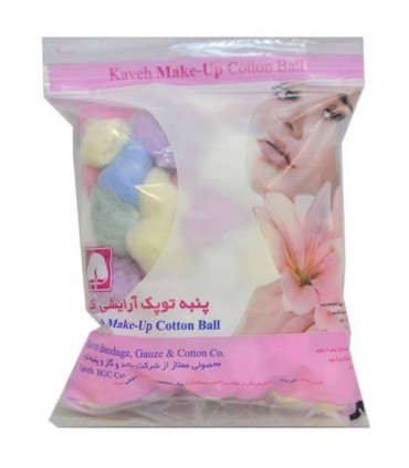 پنبه توپک رنگی آرایشی گل 100 گرمی