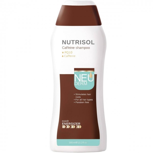 شامپو تقویت کننده کافئین مدل Nutrisol مناسب انواع مو نئودرم 300 میل