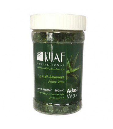 موم عدسی گیاهی عصاره آلوئه ورا Aloevera کواف 300 گرم
