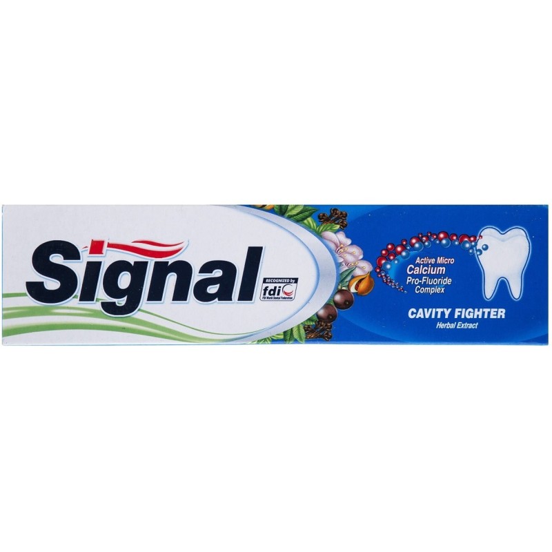 خمیر دندان جلوگیری از پوسیدگی با طعم گیاهی مدل Cavity Fighter سیگنال 100 میل