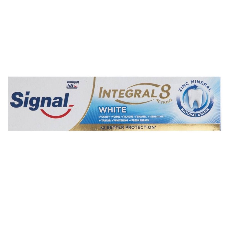 خمیر دندان مدل Integral 8 White سیگنال 75 میل
