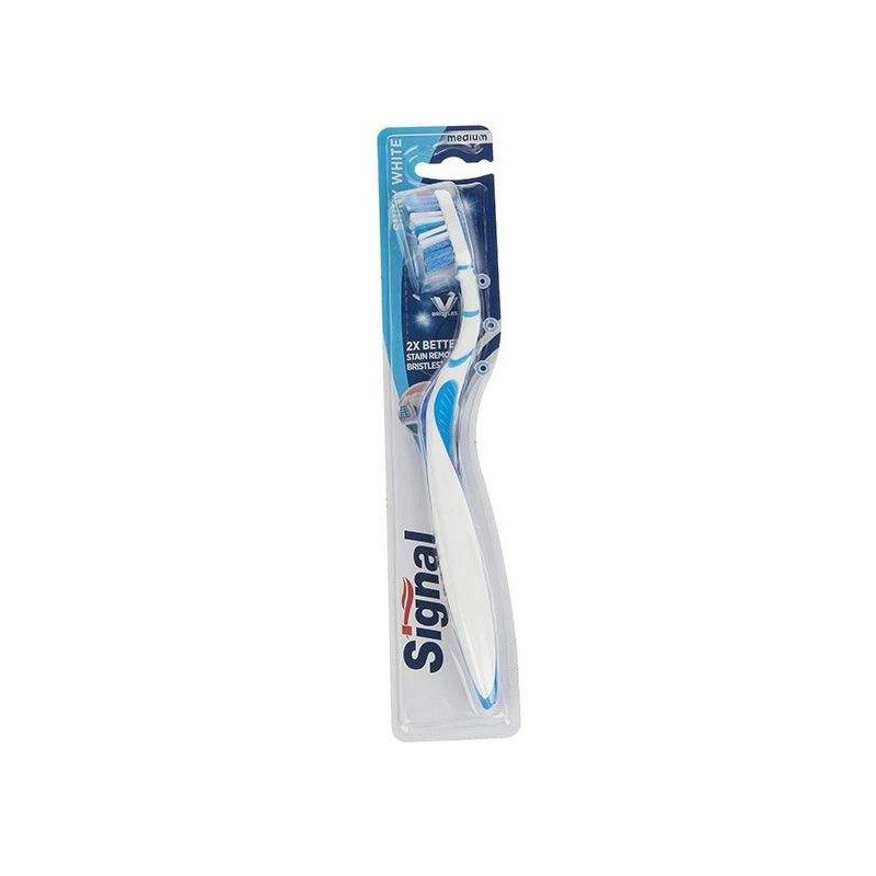 مسواک برس متوسط مدل Shiny White V سیگنال