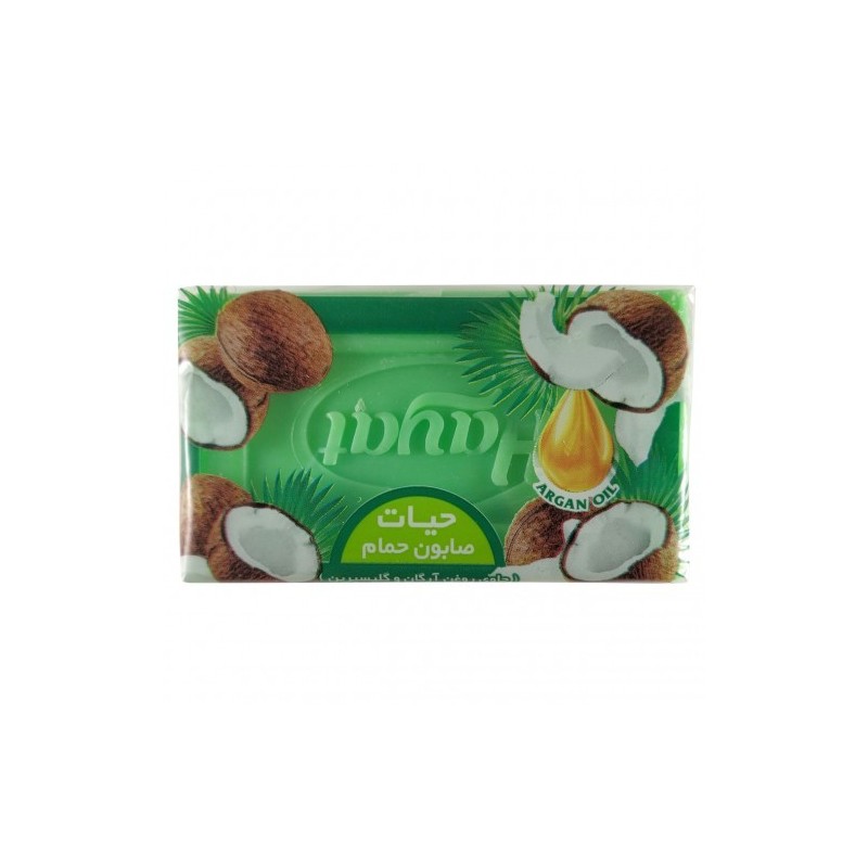 صابون حمام مدل نارگیل Coconut حیات 125 گرم
