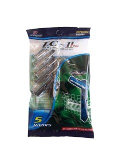 خودتراش دورکو یکبارمصرف صابون دار کد TG-II بسته 5 عددی