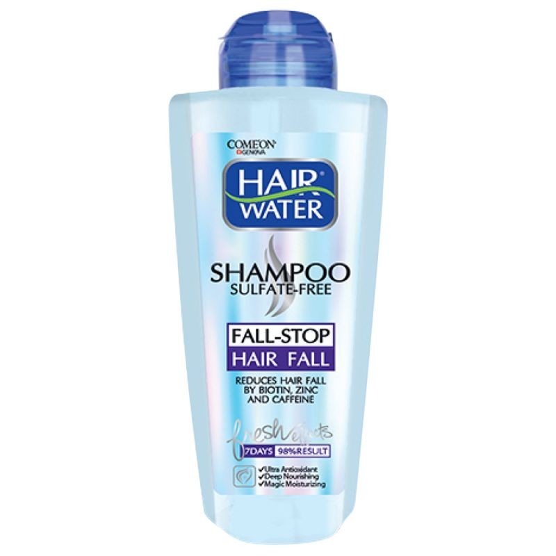 شامپو هیر واتر بدون سولفات ضد ریزش مدل Fall-Stop Hair Fall کامان 400 میل