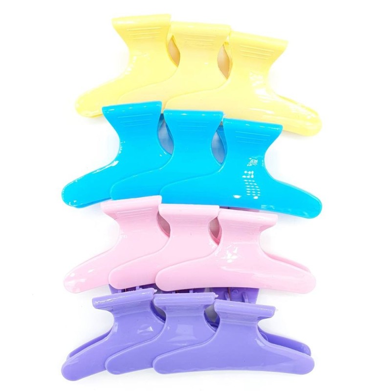 کلیپس آرایشگری بسته 12 عددی - رنگبندی رندوم