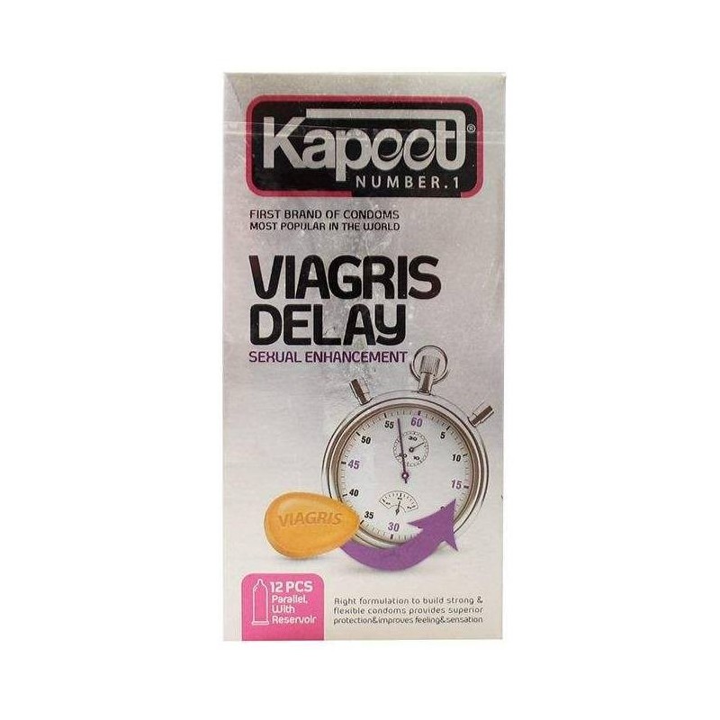 کاندوم مدل Viagris Delay کاپوت بسته 12 عددی