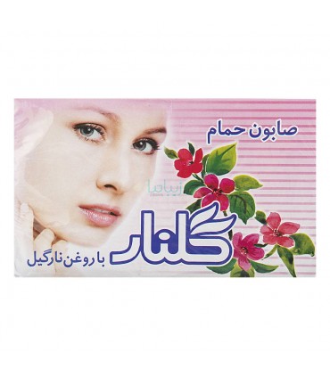 صابون حمام روغن نارگیل صورتی گلنار 6 عددی