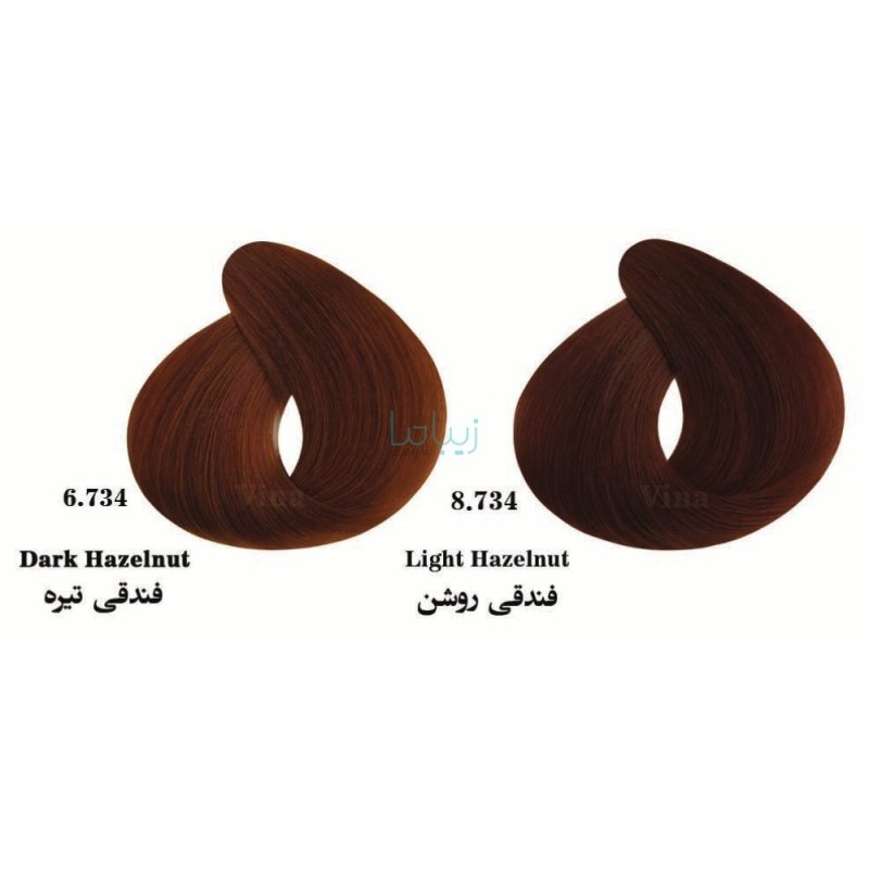 رنگ مو وینا سری فندقی