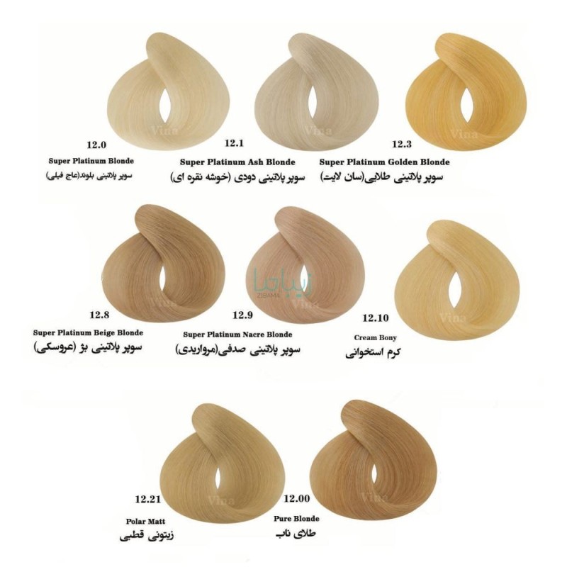 رنگ مو وینا سری هایلایت