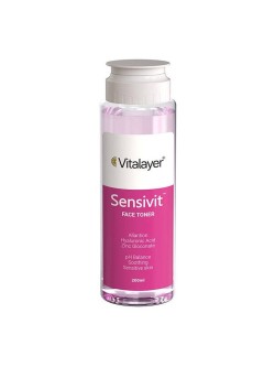 تونر پاک کننده صورت مناسب پوست حساس مدل Sensivit ویتالیر 200 میل