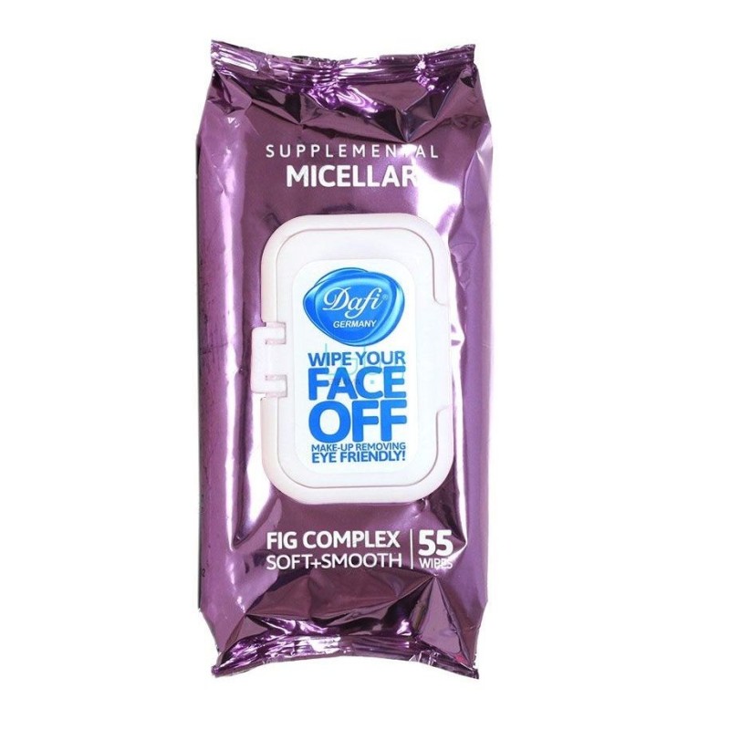دستمال مرطوب آرایشی مدل MICELLAR دافی 55 عددی