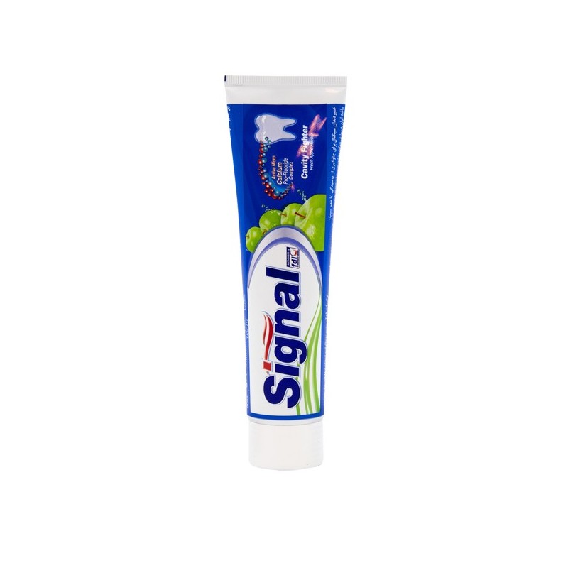 خمیر دندان جلوگیری از پوسیدگی با طعم سیب مدل Cavity Fighter سیگنال 100 میل