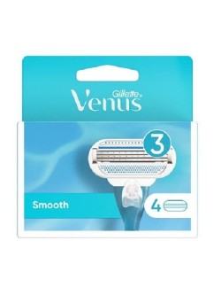 تیغ یدک زنانه 3 لبه مدل Smooth ونوس ژیلت 4 عددی