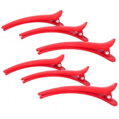 گیره تقسیم مو پلاستیکی مدل منقاری بسته 6 عددی