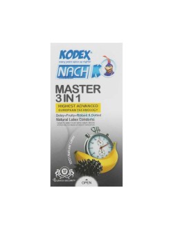 کاندوم کدکس مدل Master 3 in 1 بسته 12 عددی
