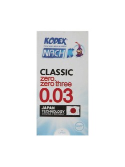 کاندوم کدکس مدل Classic 0.03 بسته 12 عددی