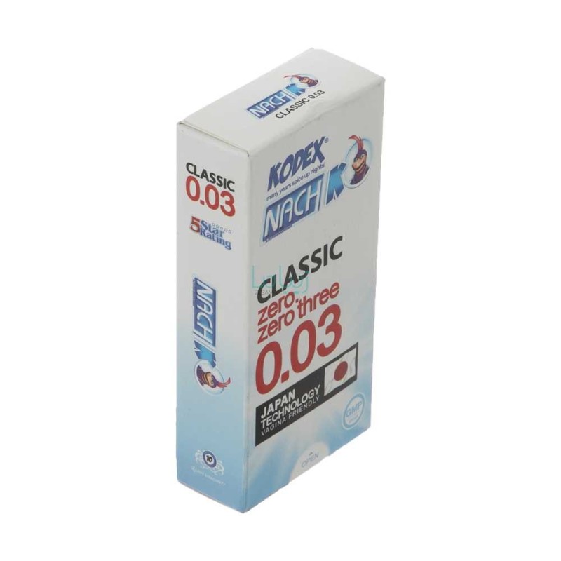 کاندوم مدل Classic 0.03 کدکس بسته 12 عددی