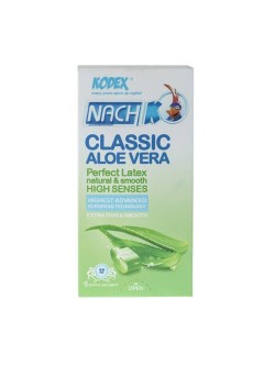 کاندوم کدکس مدل Classic Aloe Vera بسته 12 عددی