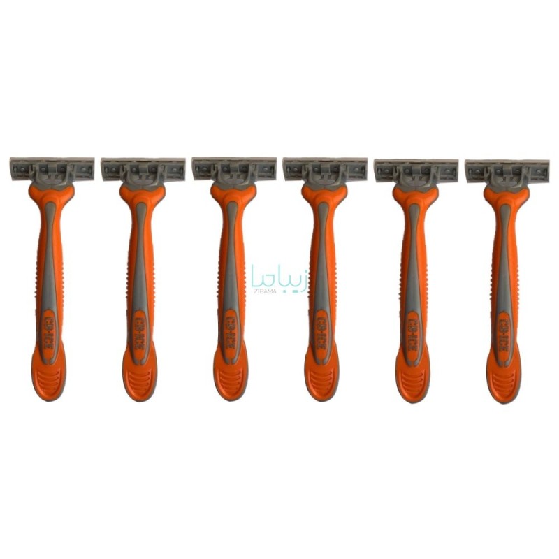 خودتراش 3 لبه مدل Triplex Sport نارنجی آیس کلاسیکو بسته 5 عددی