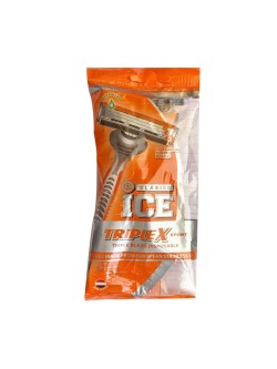 خودتراش 3 لبه مدل Triplex Sport نارنجی آیس کلاسیکو بسته 5 عددی