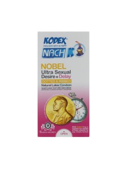 کاندوم کدکس تاخیری خاردار شیاردار مدل Nobel بسته 12 عددی