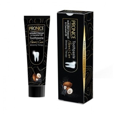 خمیر دندان حاوی کربن فعال و روغن نارگیل پرونایس 100 میل