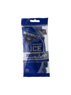 خودتراش 3 لبه مدل Triplex آبی آیس کلاسیکو بسته 5 عددی