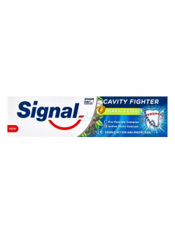 خمیر دندان ضد پوسیدگی با طعم گیاهی مدل Cavity Fighter New سیگنال 100 میل