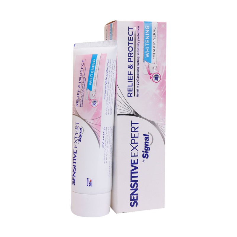 خمیر دندان سفید کننده مدل Sensitive Expert Whitening سیگنال 100 میل