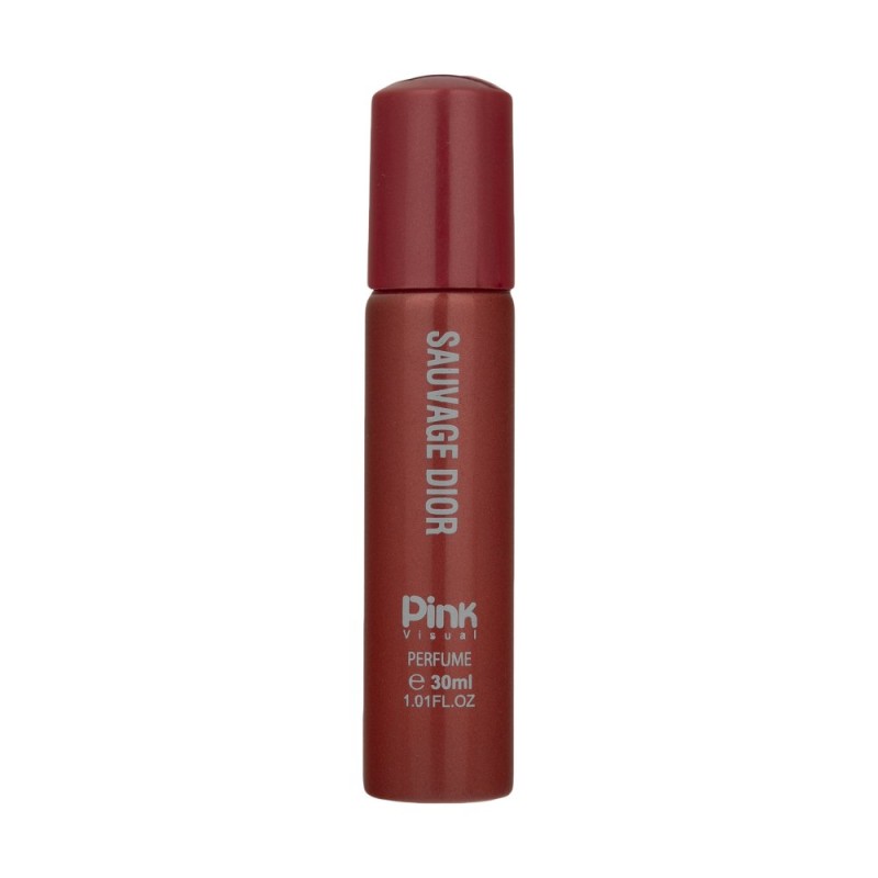 عطر جیبی مدل Sauvage Dior پینک ویژوال 30 میل