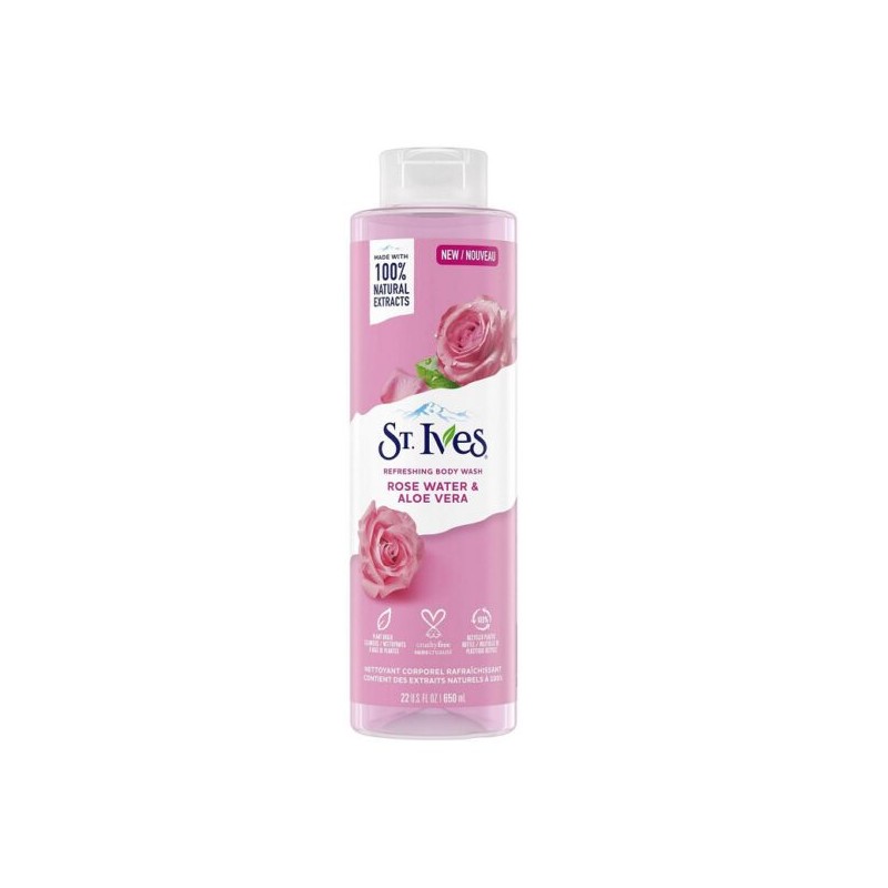 شامپو بدن مدل ROSE WATER & ALOE VERA سینت ایوز 650 میل