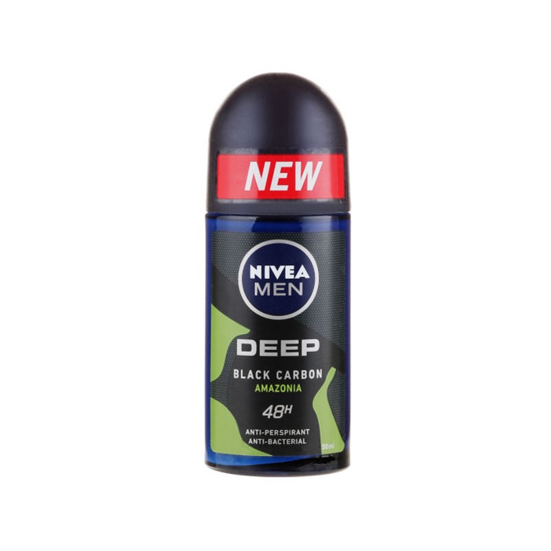 مام رول ضد تعریق مردانه مدل Deep Black Carbon Amazonia نیوا 50 میل