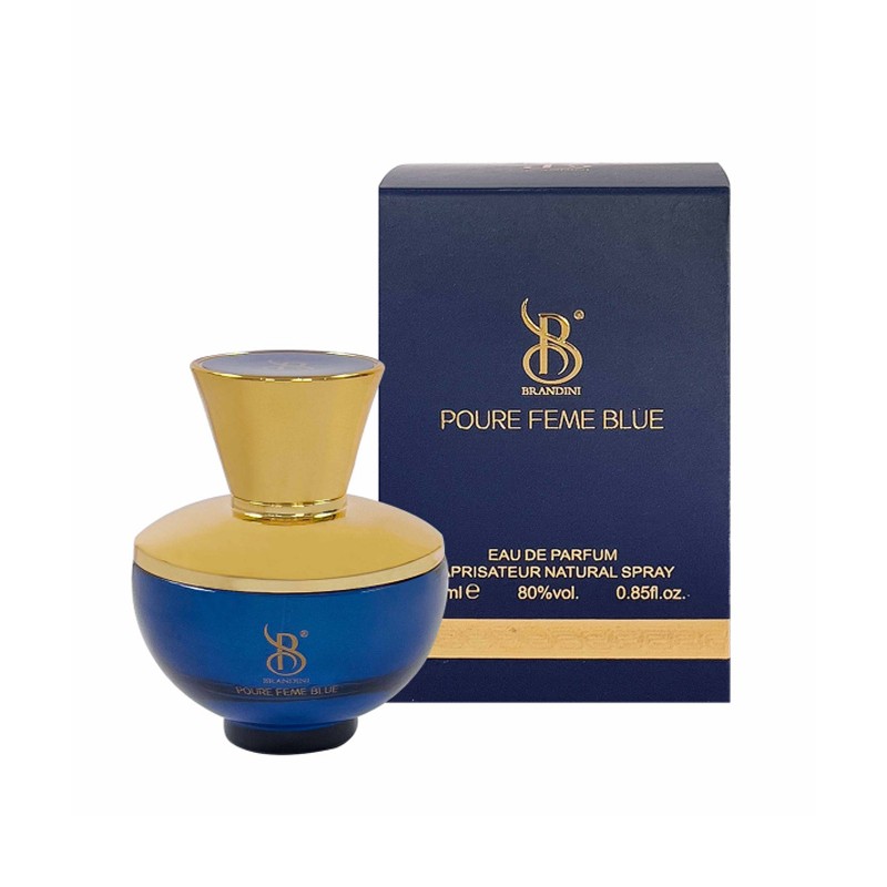 ادوپرفیوم زنانه مدل Poure Feme Blue برندینی 25 میل