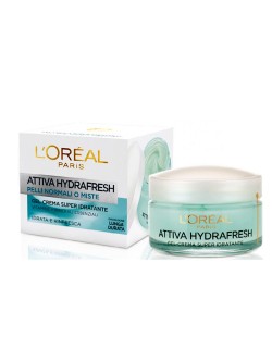 ژل کرم آبرسان سه کاره مدل ATTIVA HYDRAFRESH لورال، 50 میل