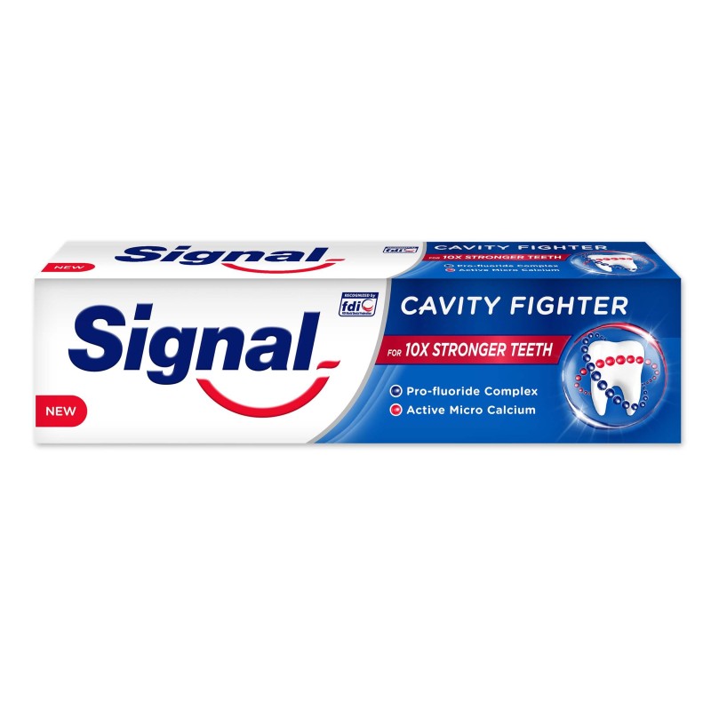خمیر دندان ضد پوسیدگی مدل Cavity Fighter 10X سیگنال 100 میل