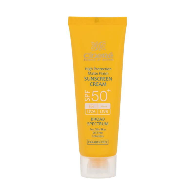 کرم ضد آفتاب SPF50 بدون رنگ فاقد چربی سینره 50 میل