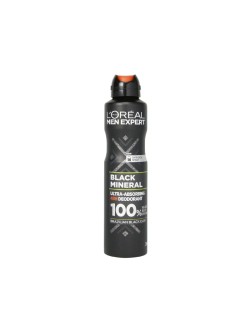 اسپری ضد تعریق مردانه مدل Black Mineral لورال، 250 میل