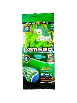 خودتراش 5 لبه لمسر (سبز) بسته 4 عددی