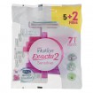 خودتراش یکبار مصرف 2 لبه مدل Intuition Exacta 2 Sensitive صورتی شیک بسته 7 عددی