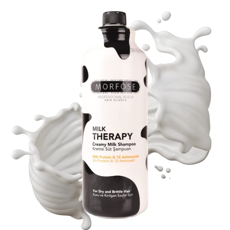 شامپو مو شیر تراپی مدل Milk Therapy مورفوس 1 لیتر