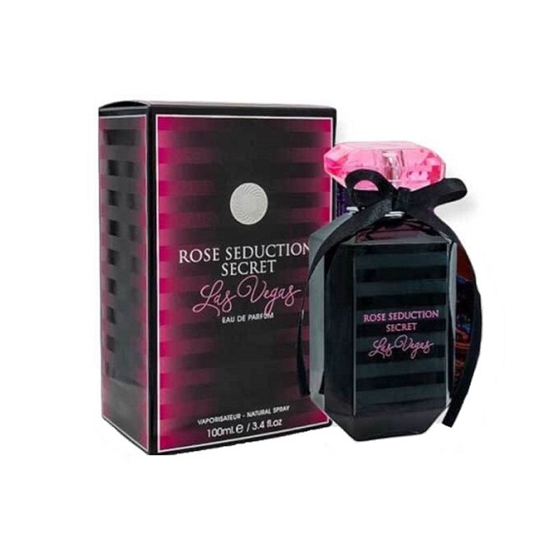 ادکلن زنانه مدل Rose Seduction Secret las vegas فرگرانس 100 میل