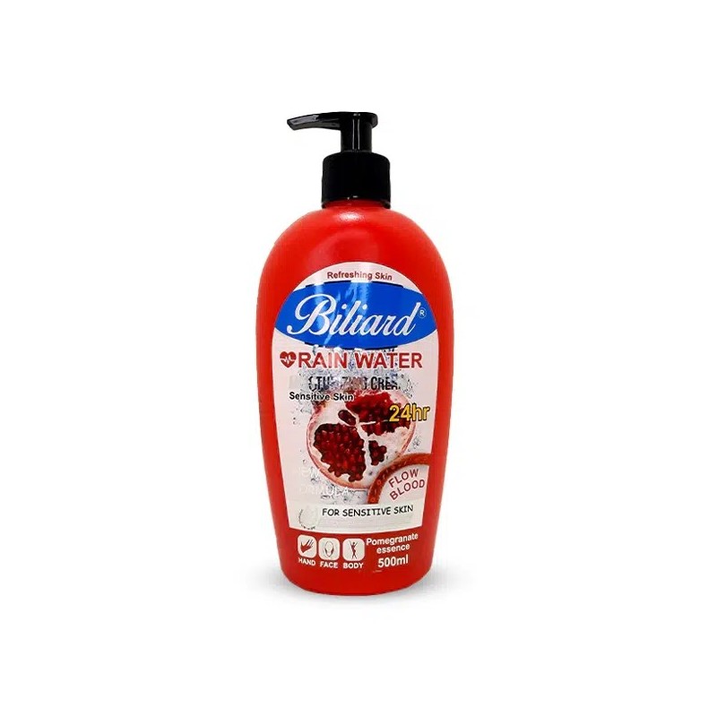 کرم مرطوب کننده آبرسان مدل پمپی رایحه انار Pomegranate بیلیارد 500 میل