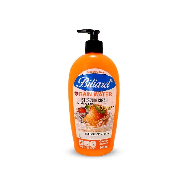 کرم مرطوب کننده آبرسان مدل پمپی رایحه پرتقال Orange بیلیارد 500 میل