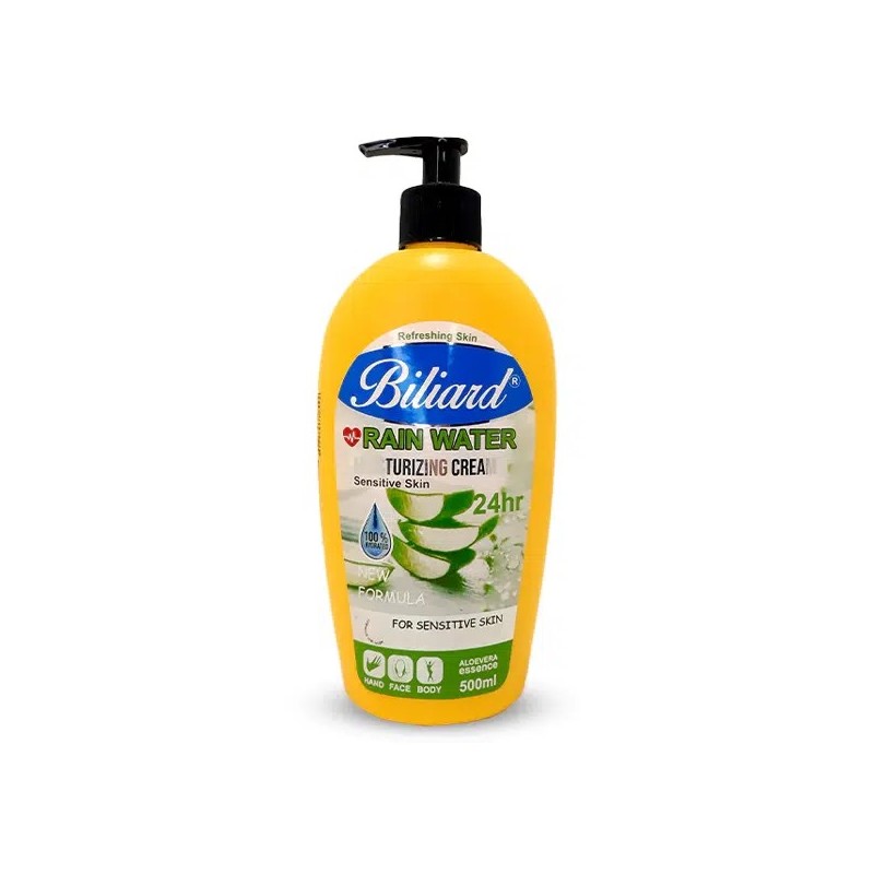 کرم مرطوب کننده آبرسان مدل پمپی رایحه آلوئه ورا Aloevera بیلیارد 500 میل